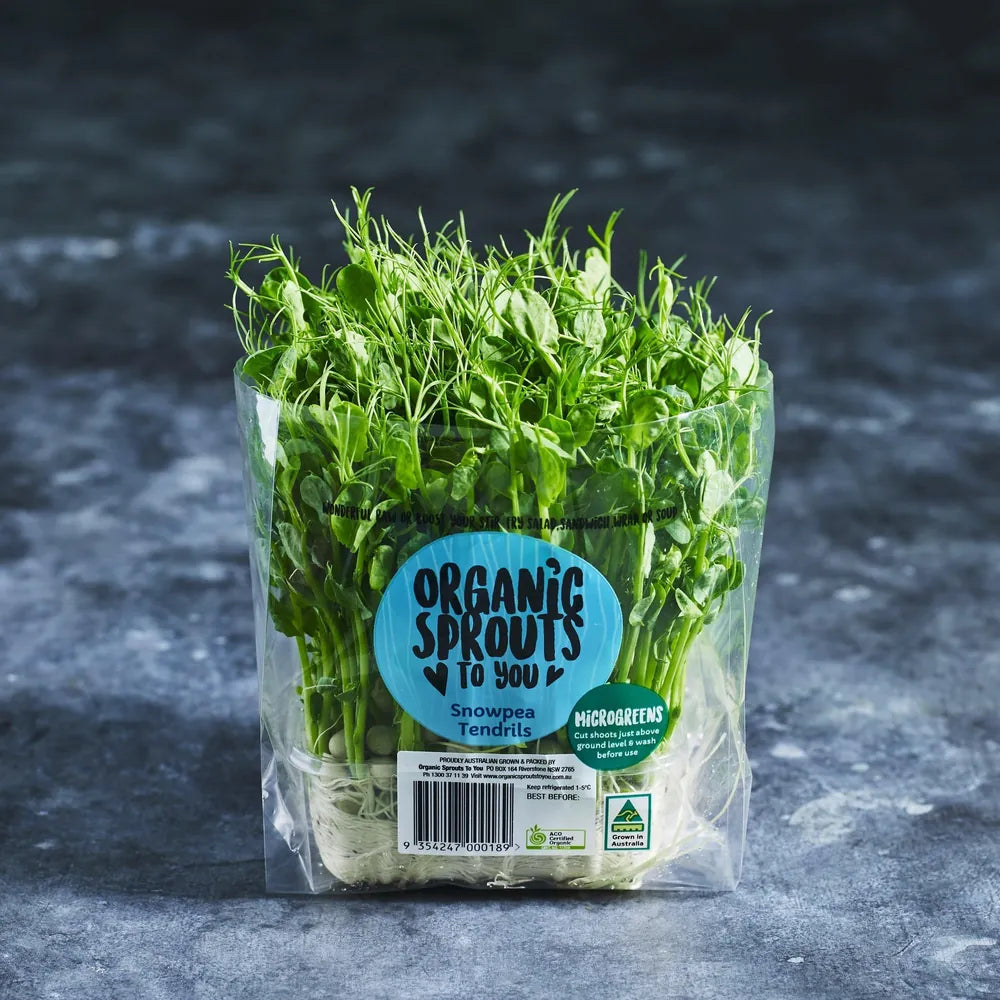 Snow Pea Tendrils - Australian Wheatgrass
