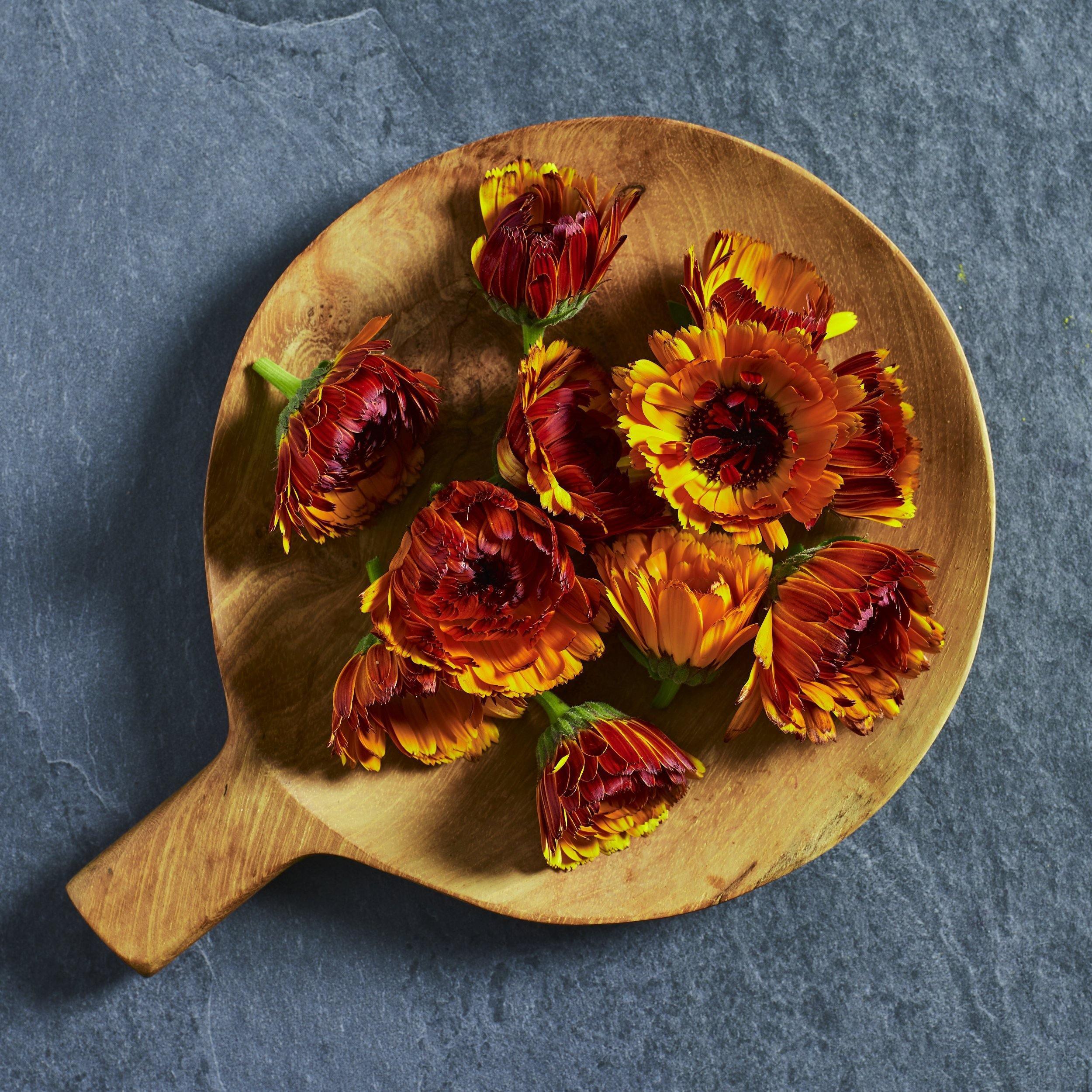 Calendula Fiesta Gitana Mix - Australian Wheatgrass