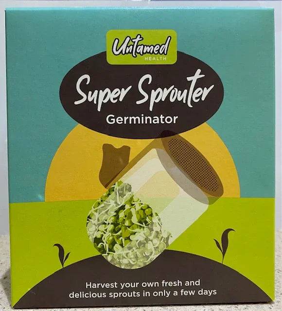 Glass Seed Sprouter - Untamed Super Sprouter - Australian Wheatgrass
